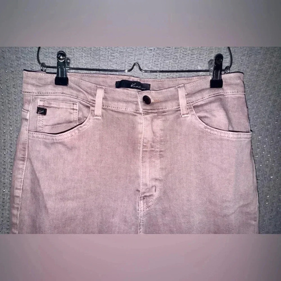 KanCan Womens 30 Skinny Jeans Solid Light Pink High Rise pink rose Colored Denim - Picture 2 of 8